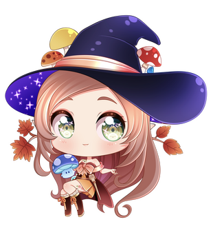 Commission: Red Autumn Owl